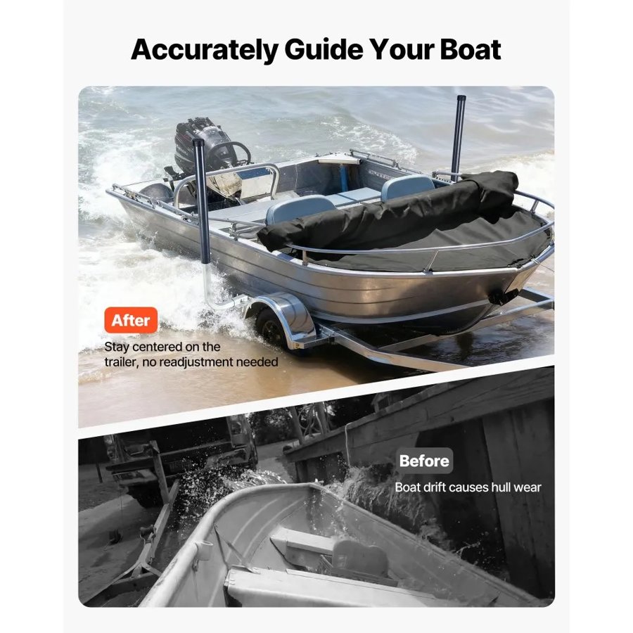 VEVOR Boat Trailer Guide Poles – 40 in/48 in, 2PCS Steel Set