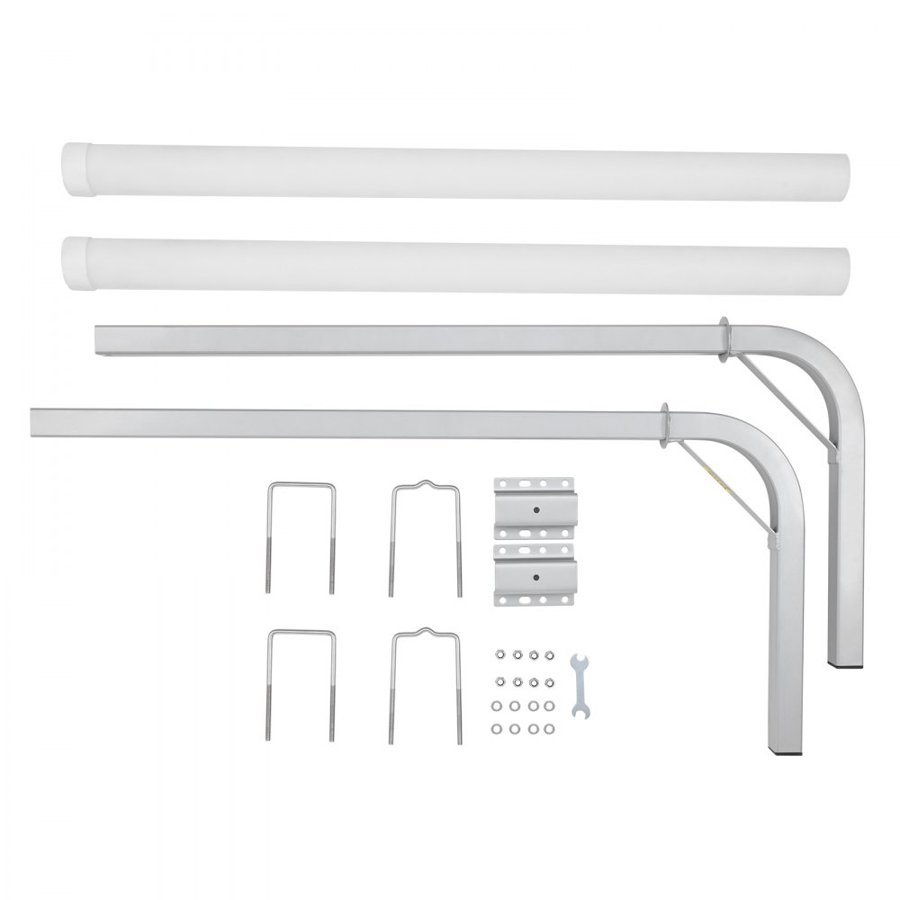 VEVOR Boat Trailer Guide, 1219.2mm Adjustable Design Trailer Guide Poles, 2PCS High-Hardness Steel Trailer Guide-Ons, Trailer Guides with PVC Pipes, for Ski Boat, Fishing Boat or Sailboat Trailer