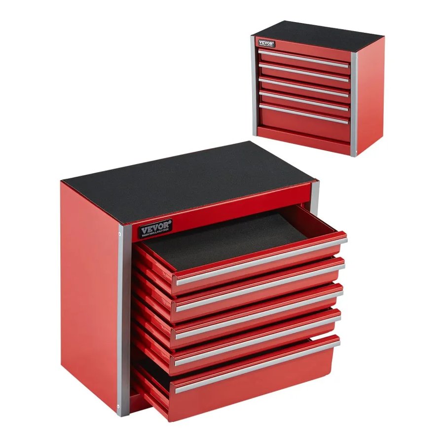 VEVOR Mini Metal Tool Box With Drawers – 8.6-Inch Steel