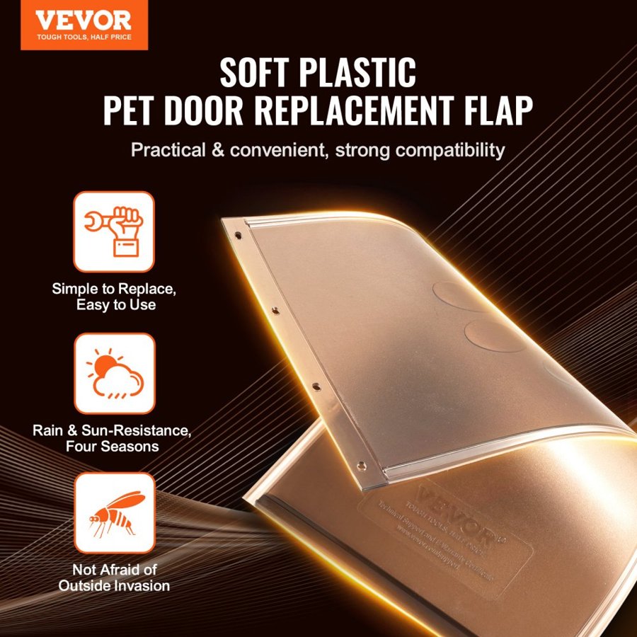 VEVOR Pet Door Replacement Flap – 5.25" x 8.13" Small