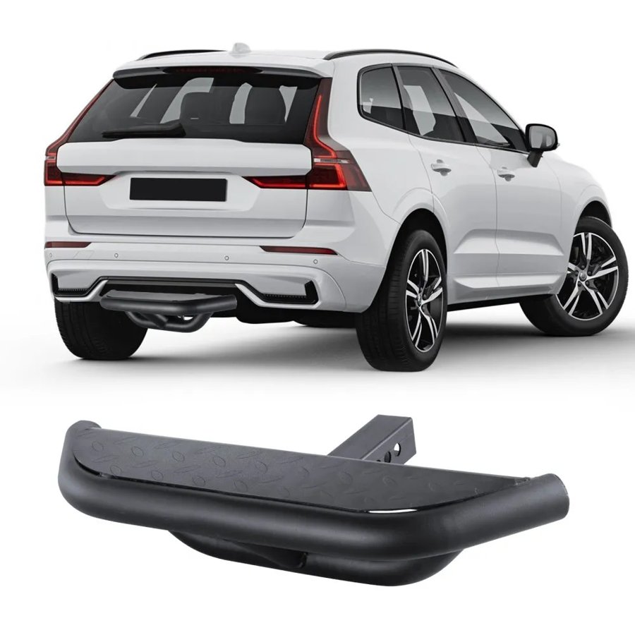 VEVOR Hitch Step for 2 Inch Receiver, Strong Steel Construction with 350 LBS Load Capacity, Rear Bumper Guard Protector with Pin Lock and Stabilizer, Universal Fit for Truck, SUV, Pickup, Trailer