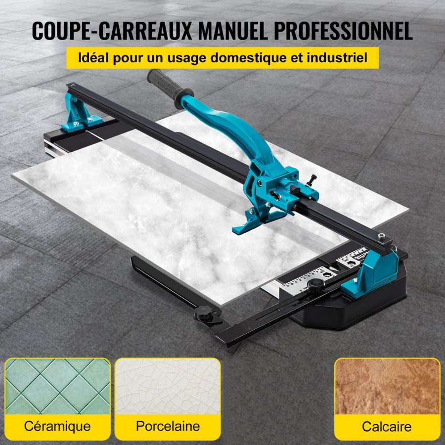 VEVOR Manual Ceramic Tile Cutter - 47-inch, 15mm, 1200mm