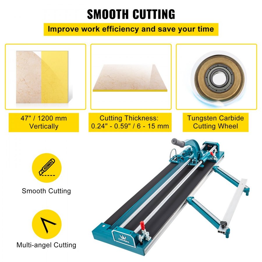 VEVOR Manual Tile Cutter Machine – 1200mm, Laser Guide