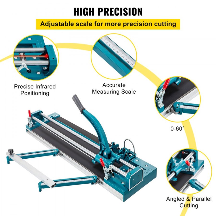 VEVOR Manual Tile Cutter Machine – 1200mm, Laser Guide