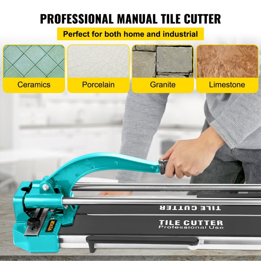 VEVOR Manual Snap Cutter for Tile – 31" Double Rail, Laser