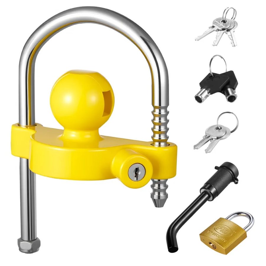VEVOR savienotāja vilkšanas āķa slēdzene 1-7/8", 2-5/16", pretaizdzīšanas atslēga