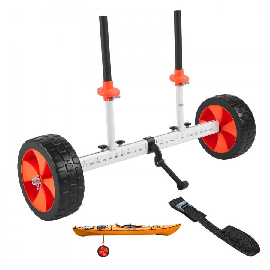 VEVOR Kayak Roller Cart – 230 lbs Load, 10" PU Tires