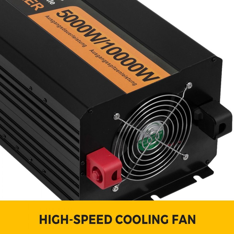 VEVOR 5000 Watt Pure Sine Wave Power Inverter – 10000W Peak