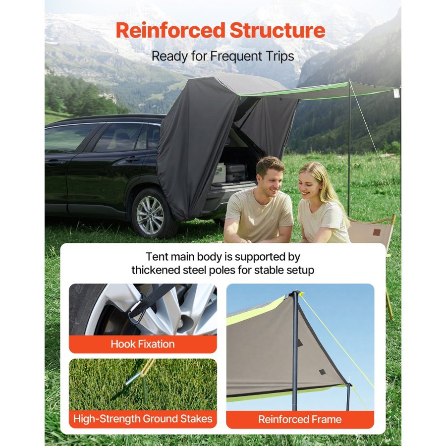VEVOR SUV Tailgate Tent – All-Season, PU2000mm, Shade Awning