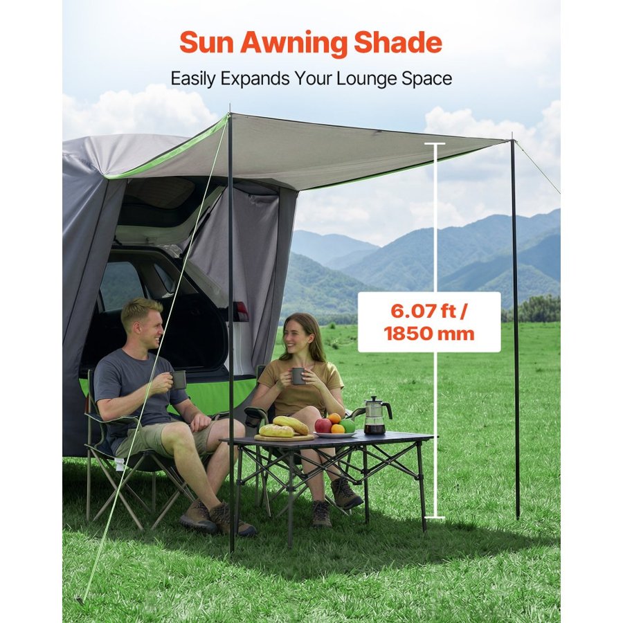 VEVOR SUV Tailgate Tent – All-Season, PU2000mm, Shade Awning