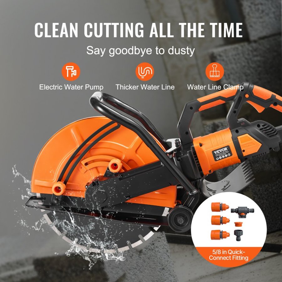 VEVOR 16 Inch Concrete Saw – 3200W, 6" Cutter, 40.6 cm