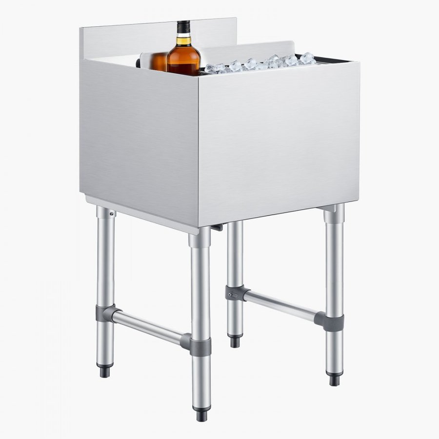 VEVOR Commercial Ice Storage Bin – 46.7L, SS, NSF Certified