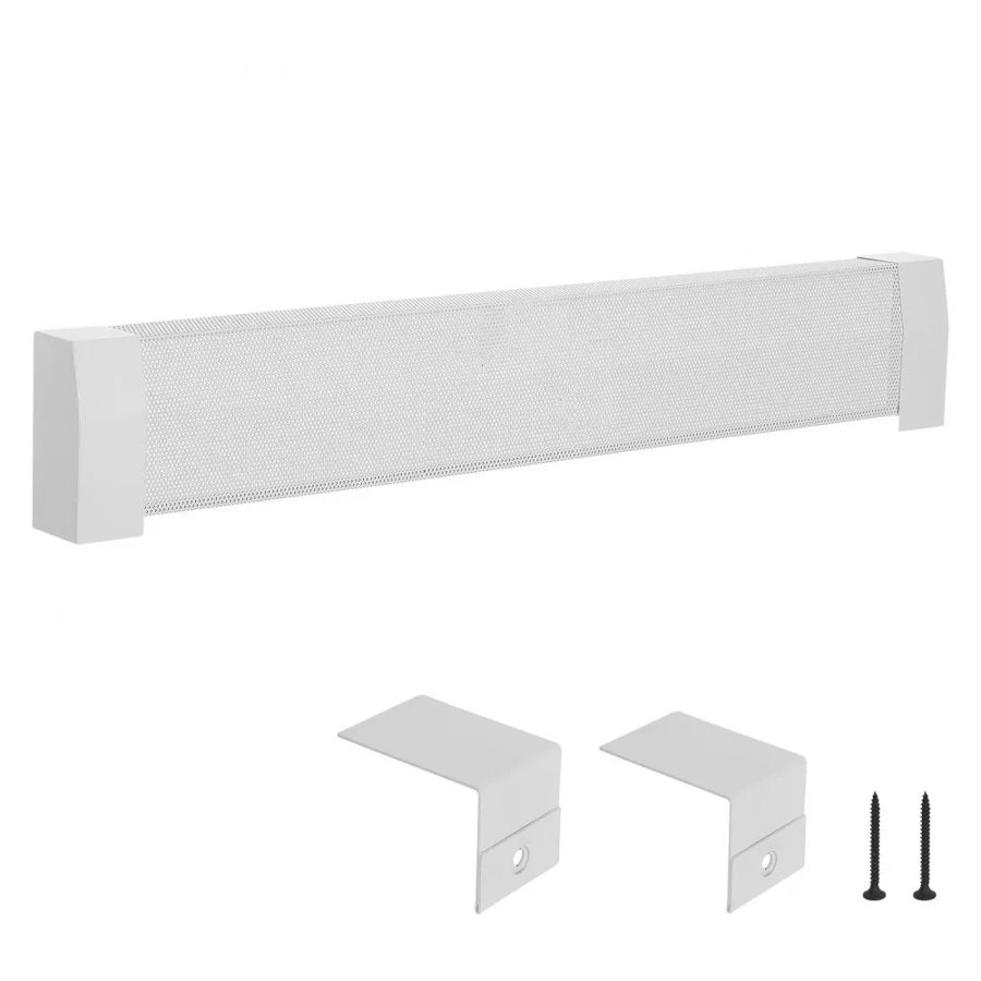 VEVOR Baseboard Cover Replacement – 4 ft White Steel