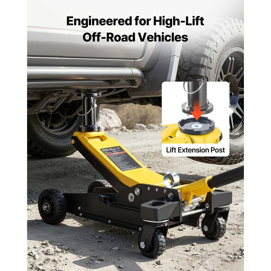 VEVOR Low Profile 3 Ton Floor Jack – 150–745 mm, Offroad