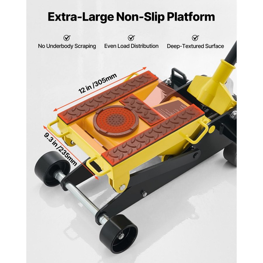 VEVOR Low Profile High Lift Floor Jack – 150–435 mm, 2 Ton
