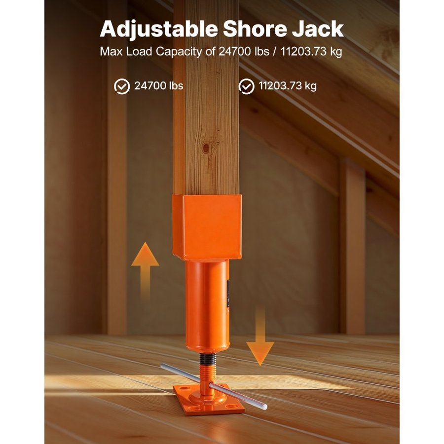 VEVOR 4x4 Post Jack – 13.2"-18.7" height, 24,700 lbs Load
