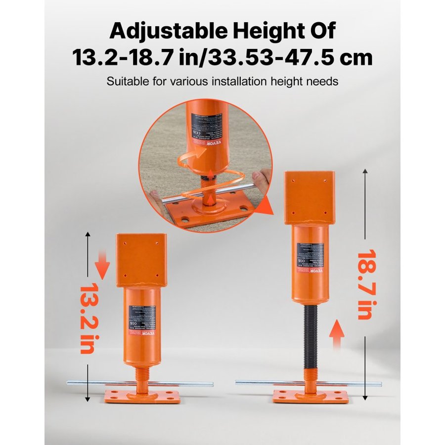 VEVOR 4x4 Post Jack – 13.2"-18.7" height, 24,700 lbs Load