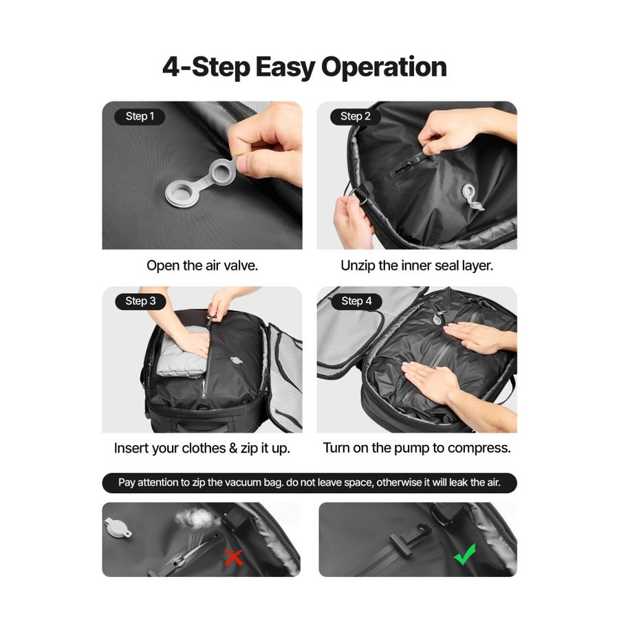 VEVOR Compression Backpack For Travel​ – 1.77 Inch, 65L