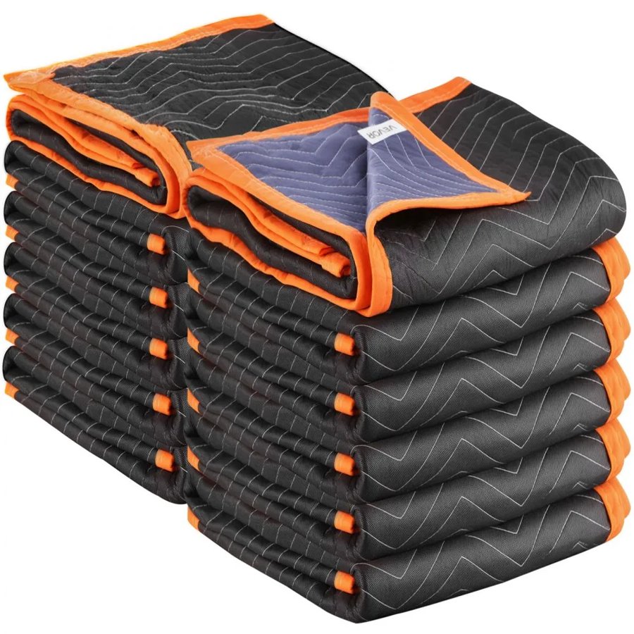 VEVOR Furniture Moving Blankets – 12 Pcs, 72 × 40 Inch
