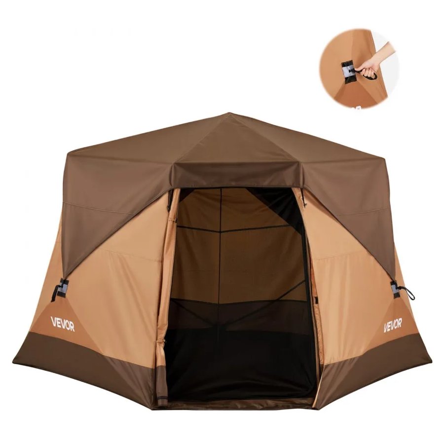 VEVOR 6 Person Pop Up Cabin Tent – 60-Sec, 300D Oxford