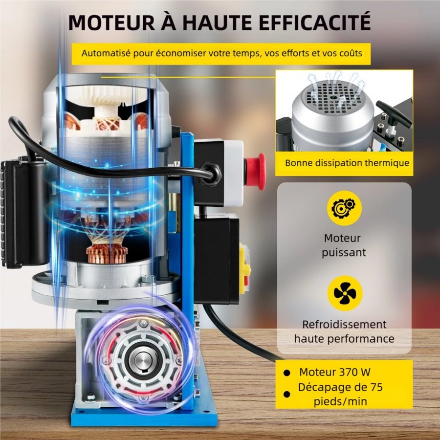 VEVOR Automatic Cable Stripping Machine - 370W, 11CH