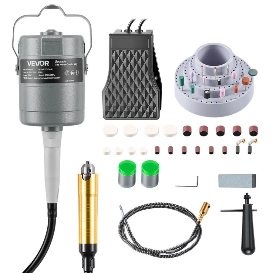 VEVOR Flex Shaft Grinder Rotary Tool – 25000RPM, 112PCS