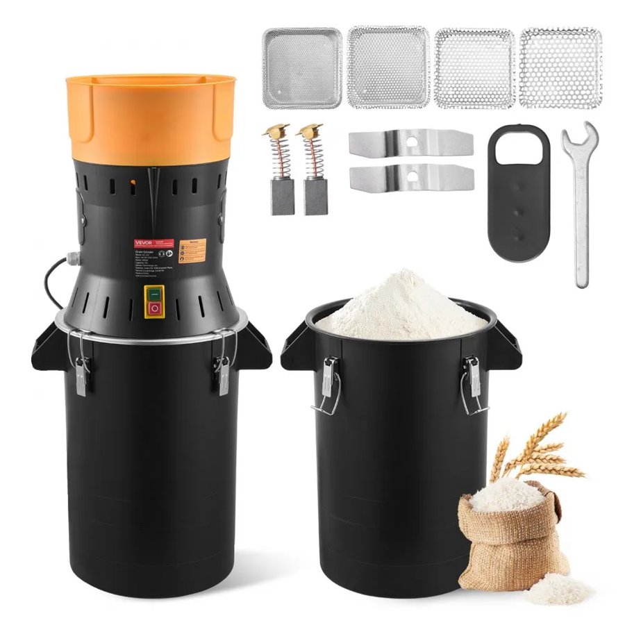 VEVOR Electric Grain Mill Grinder for Home – 600W, 25L