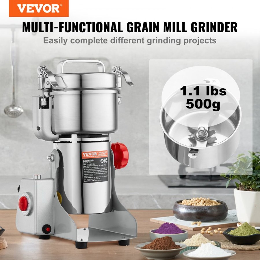 VEVOR Electric Steel Grinder – 2000W, 500g, 28000 RPM