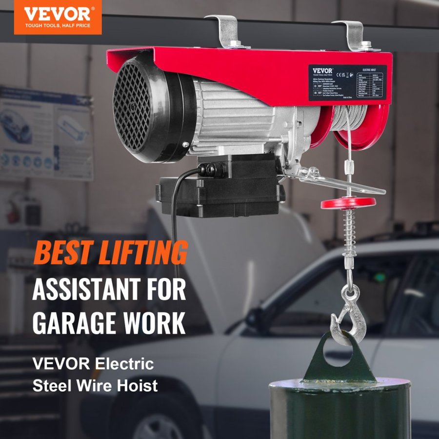 VEVOR Electric Winch with Wireless Remote – 550 lbs, 510W