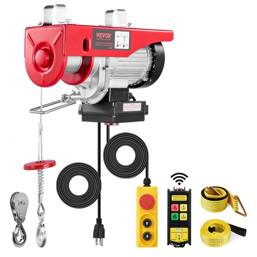 VEVOR Engine Hoist Crane – 1320 lbs, Wireless & Wired Remote