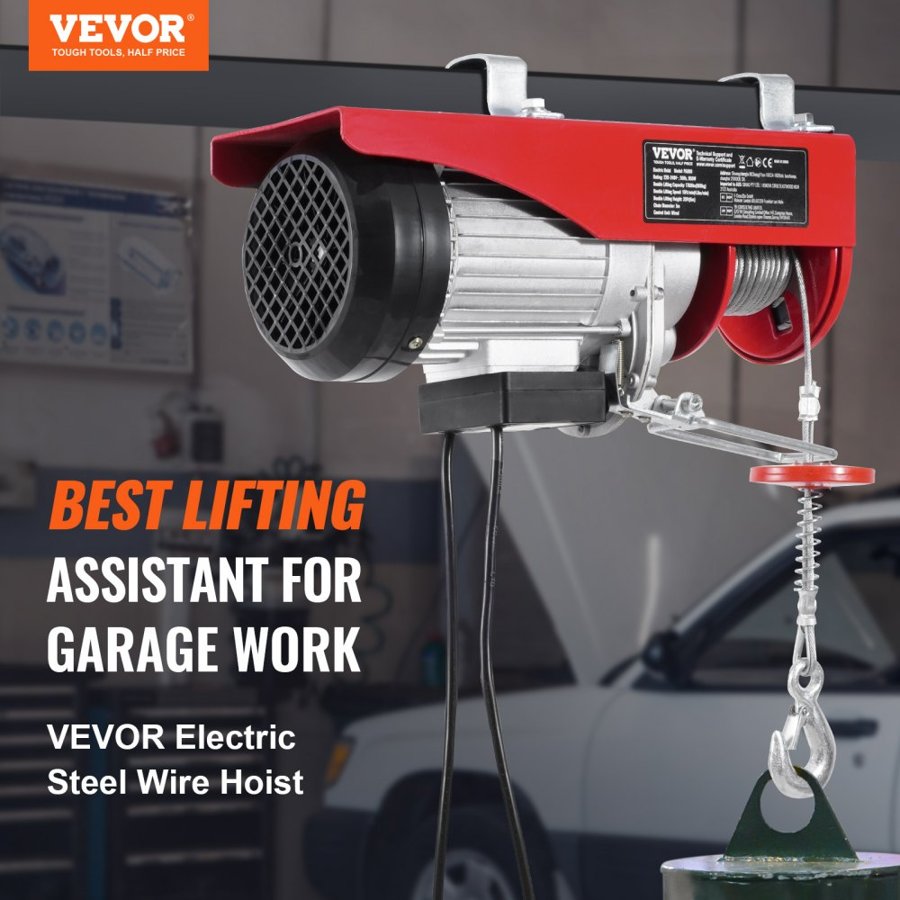 VEVOR Electric Garage Hoist – 1760 lbs, 14 ft Wired Remote