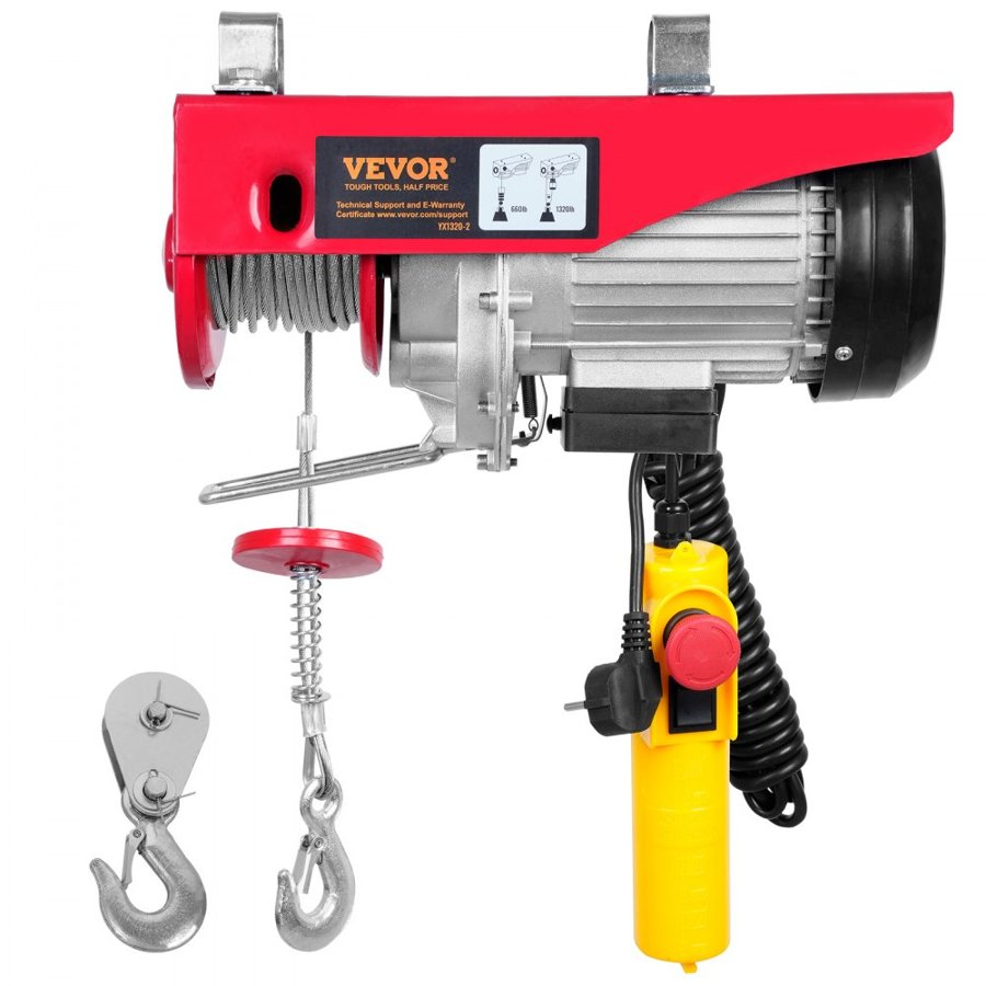 VEVOR Electric Garage Hoist 1150W 220V Wired Remote Control