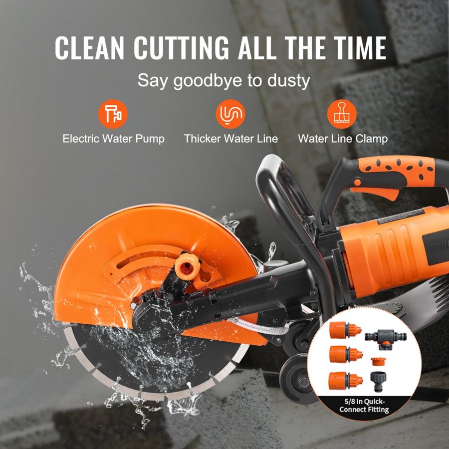 VEVOR Concrete Saw Cutter – 2800W, 4.5" Depth, 305mm
