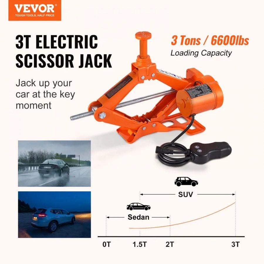 VEVOR Electric Automatic Jack for Fast Vehicles Lifting Job