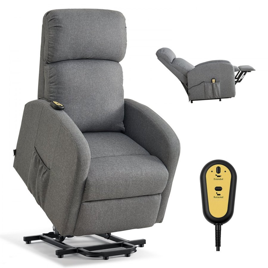 VEVOR Electric Power Lift Chair – SX-81742, 330 lbs, Gray