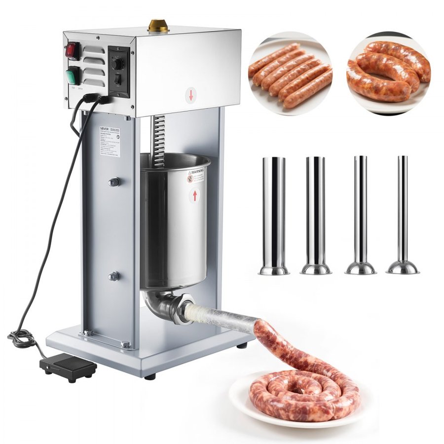 VEVOR Electric Vertical Sausage Stuffer – 200W, 10L