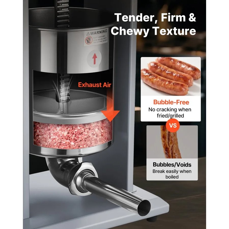 VEVOR Electric Vertical Sausage Stuffer – 200W, 10L
