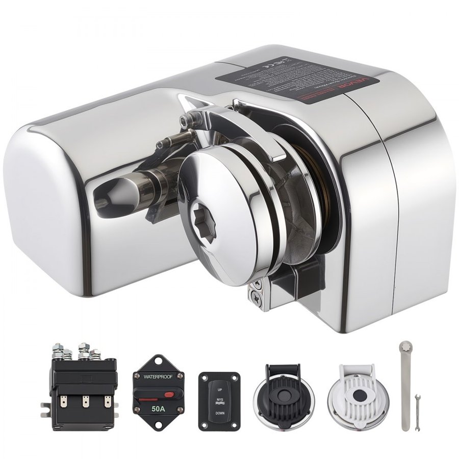 VEVOR Windlass for Boats – 12V 600W, 573 lb Pull Power