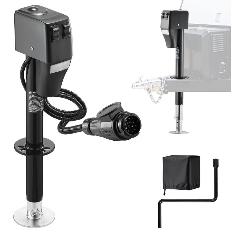 VEVOR 5000 lb Electric Trailer Jack – Drop Leg, 13-Pin