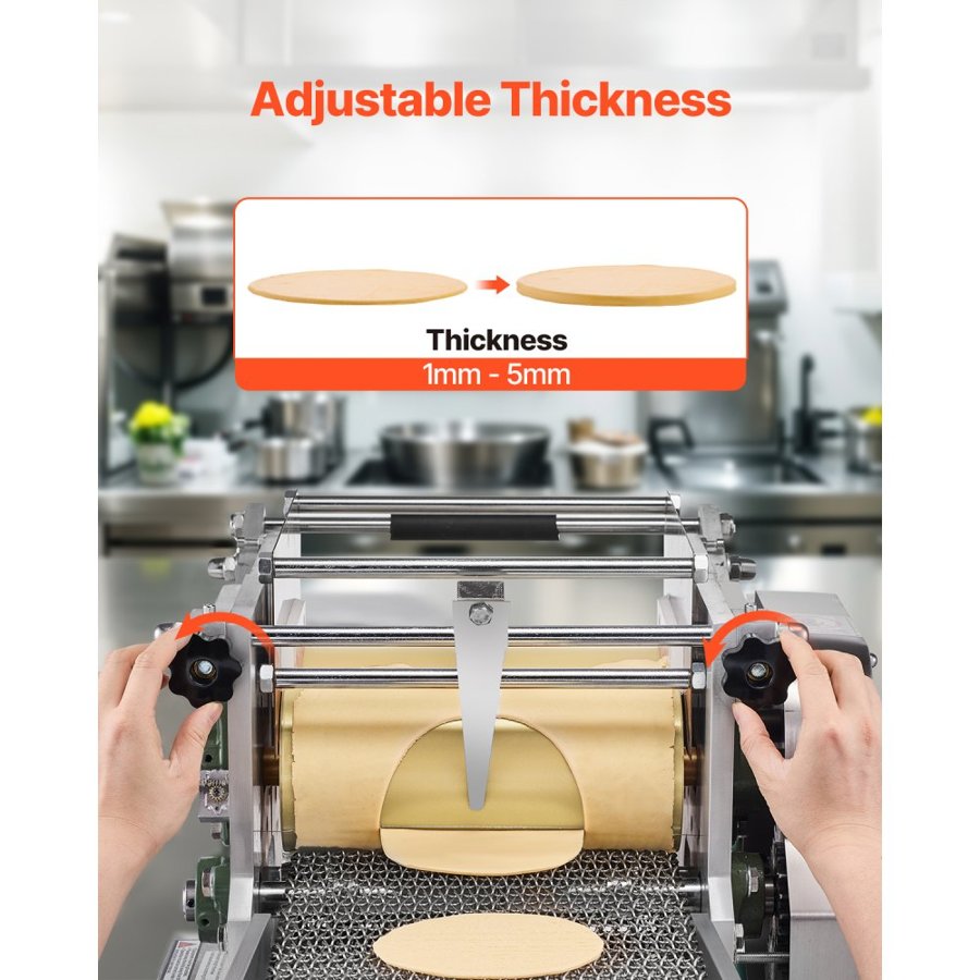 VEVOR Electric Tortilla Maker, Automatic Corn Tortilla Making Machine with Non-Stick Coating and Two Molds(4 in + 6 in), Electric Chapatti Machine Suitable for Produce Sopes Pita Tortilla Pizza