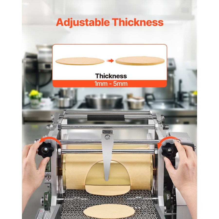 VEVOR Electric Tortilla Maker, 5.5 Inch Diameter Automatic Corn Tortilla Making Machine with Non-Stick Coating, Electric Chapatti Machine Suitable for Produce Sopes Gorditas Roti Pita Tortilla Pizza