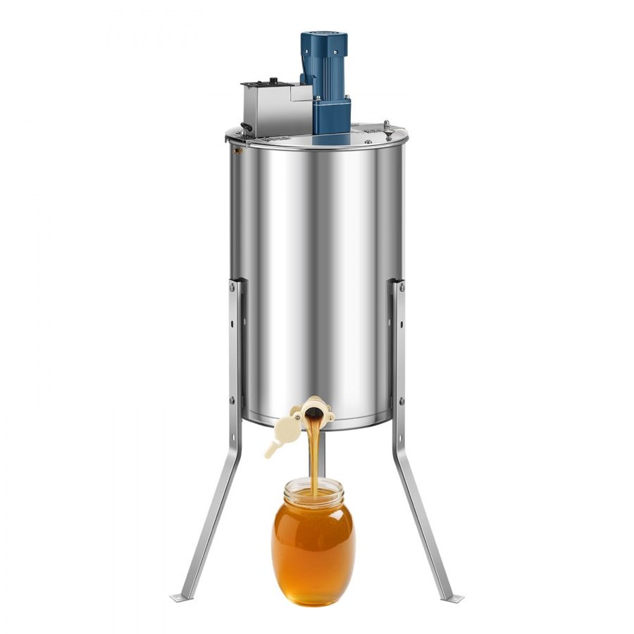 VEVOR 3 Frame Electric Honey Extractor – 140W, 30.6 lbs