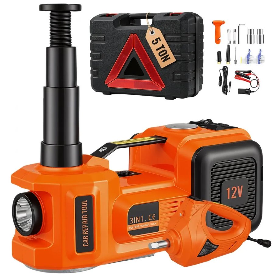 VEVOR Car Jack Electric Wrench – 5 Ton, 12V Car Battery