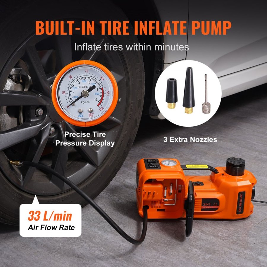 VEVOR Electric Hydraulic Car Jack – 5 Ton, 12V, 11023 LBS