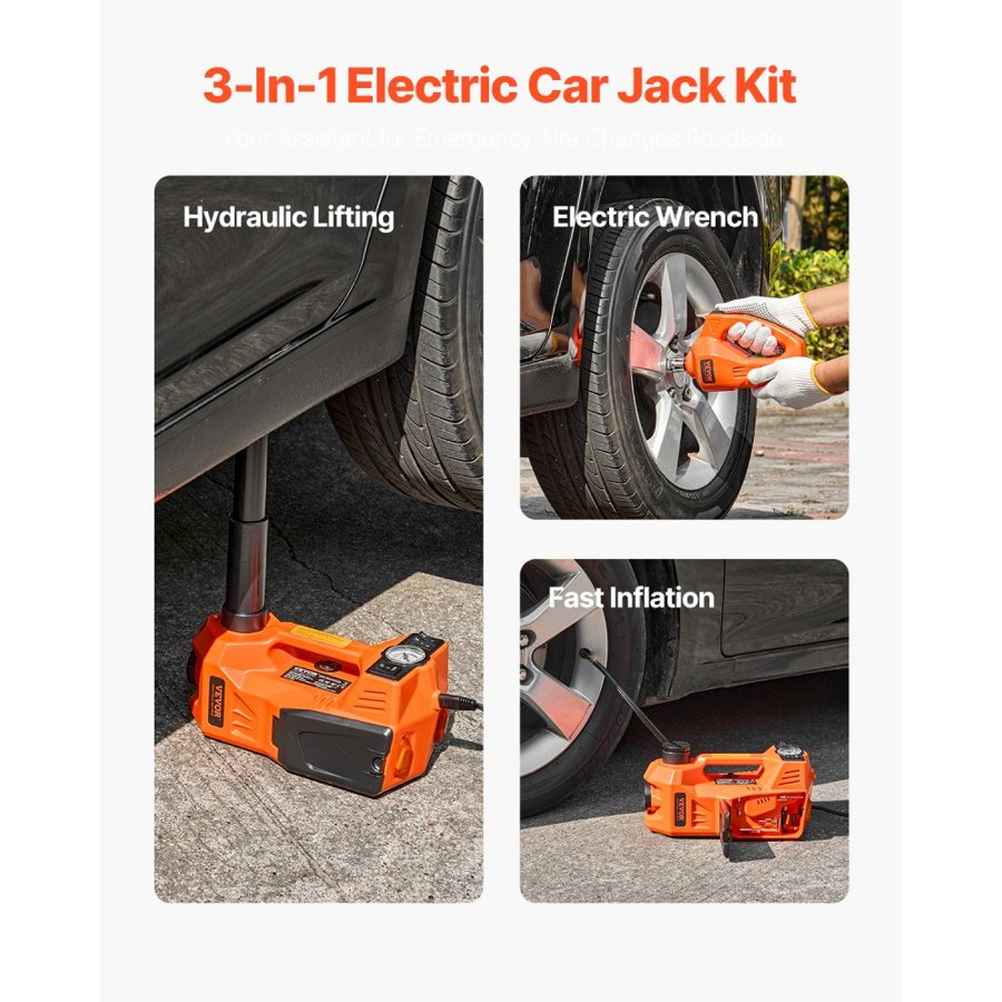 VEVOR Electric Jack for Car – 5 Tons /11000 lbs, 12V