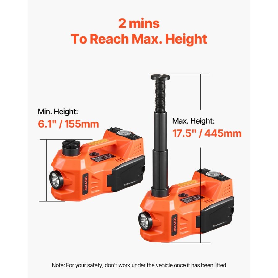 VEVOR Electric Jack for Car – 5 Tons /11000 lbs, 12V