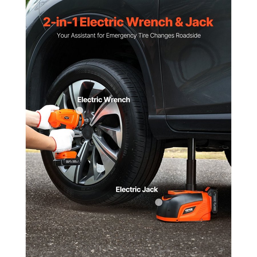 VEVOR 5 Ton Electric Car Jack – 400Nm Wrench Included
