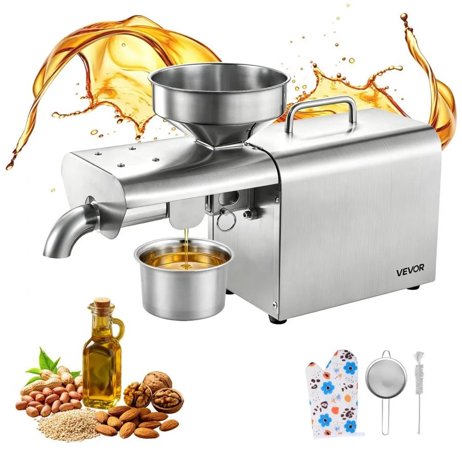 VEVOR Automatic Oil Press Machine – 750W, 3.75 kg/h