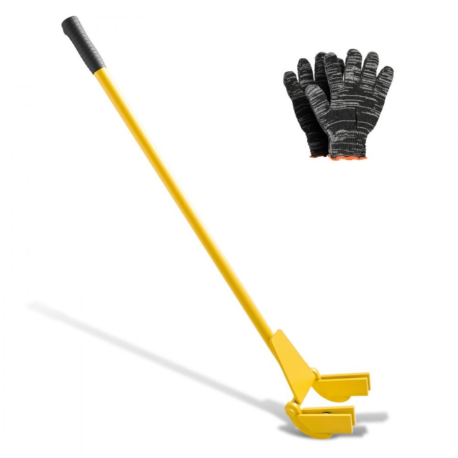 VEVOR Pallet Buster Tool, 1 m Carbon Steel Handle Wrecking Pry Bar, 907 kg Weight Capacity, Heavy Duty Deck Board Removal Tool, Breaker Bar for Flooring, Framing, Roofing, Trim, Drywall