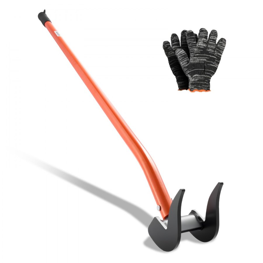 VEVOR Pallet Buster Tool, 1.27 m Carbon Steel Handle Wrecking Pry Bar, 907 kg Weight Capacity, Heavy Duty Deck Board Removal Tool, Breaker Bar for Flooring, Framing, Roofing, Trim, Drywall